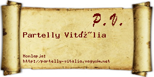Partelly Vitália névjegykártya